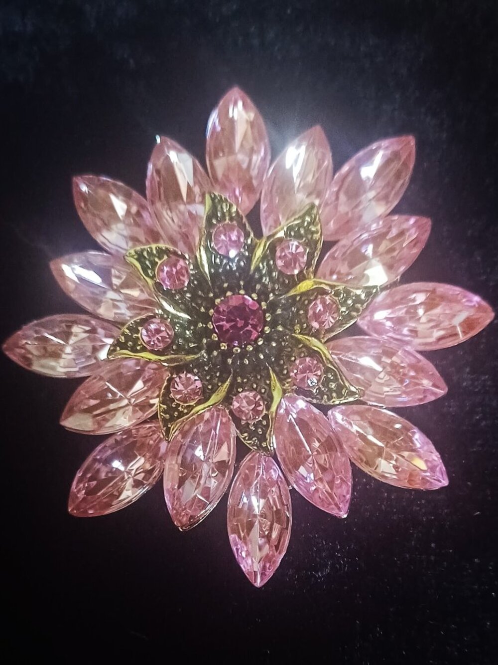 Shimmering Pink Brooch